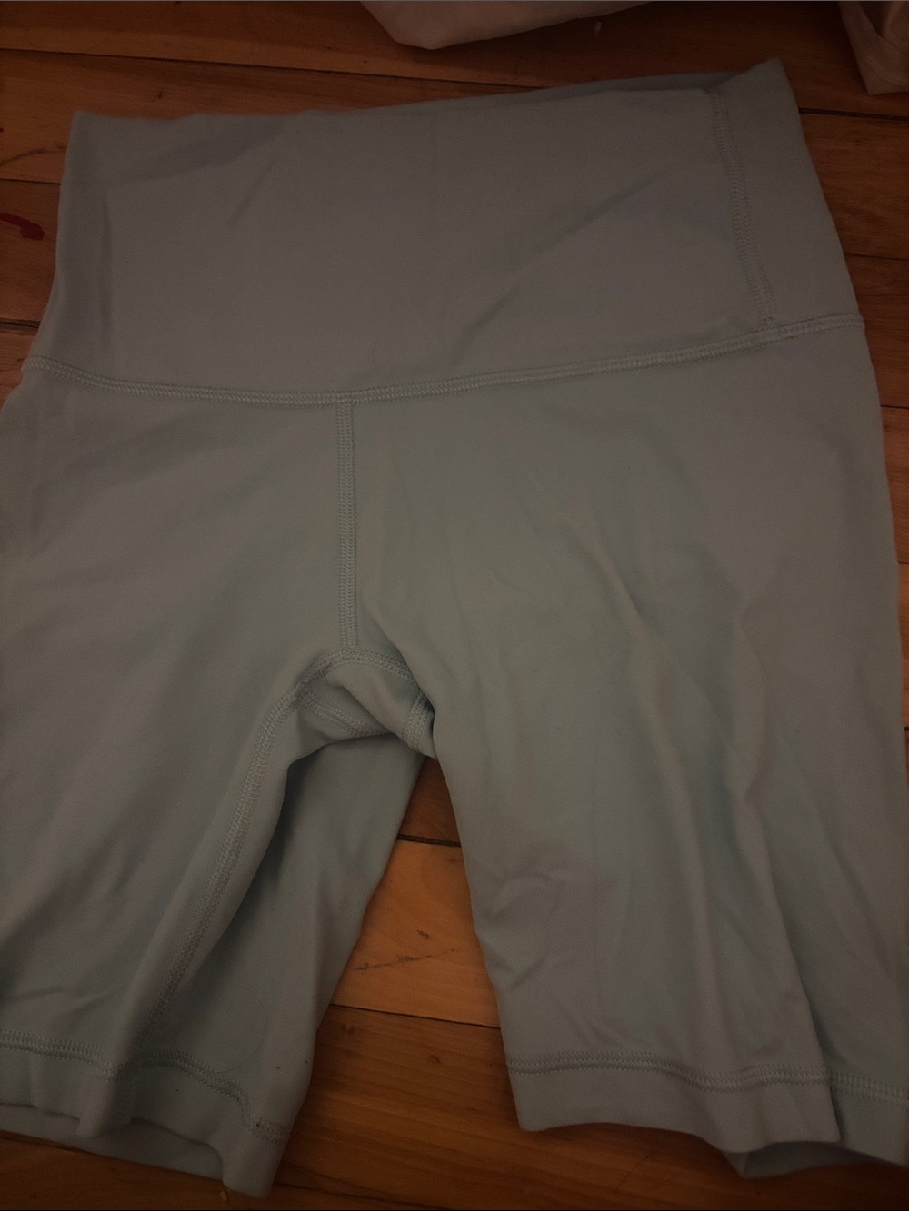 Aritzia Teal High-Waist Bike Shorts